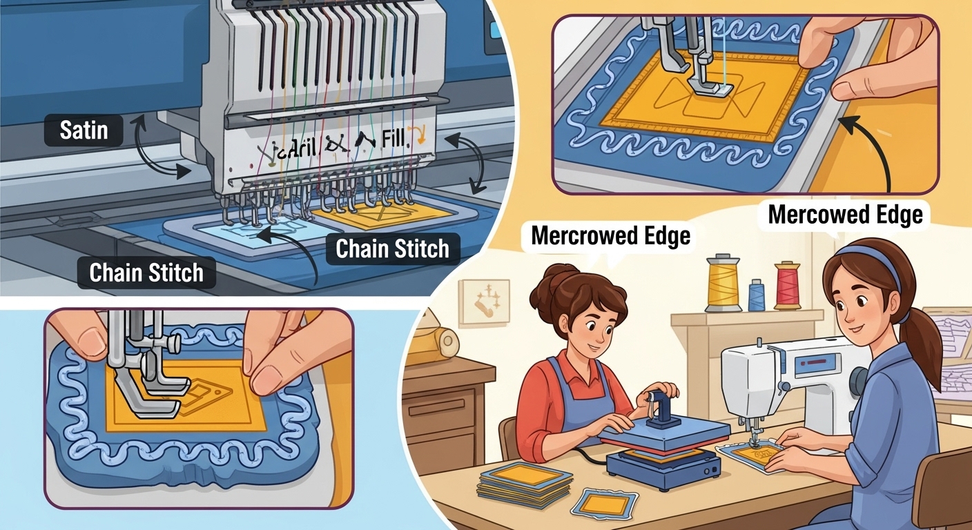 Step 4: Embroidery and Stitching Techniques
